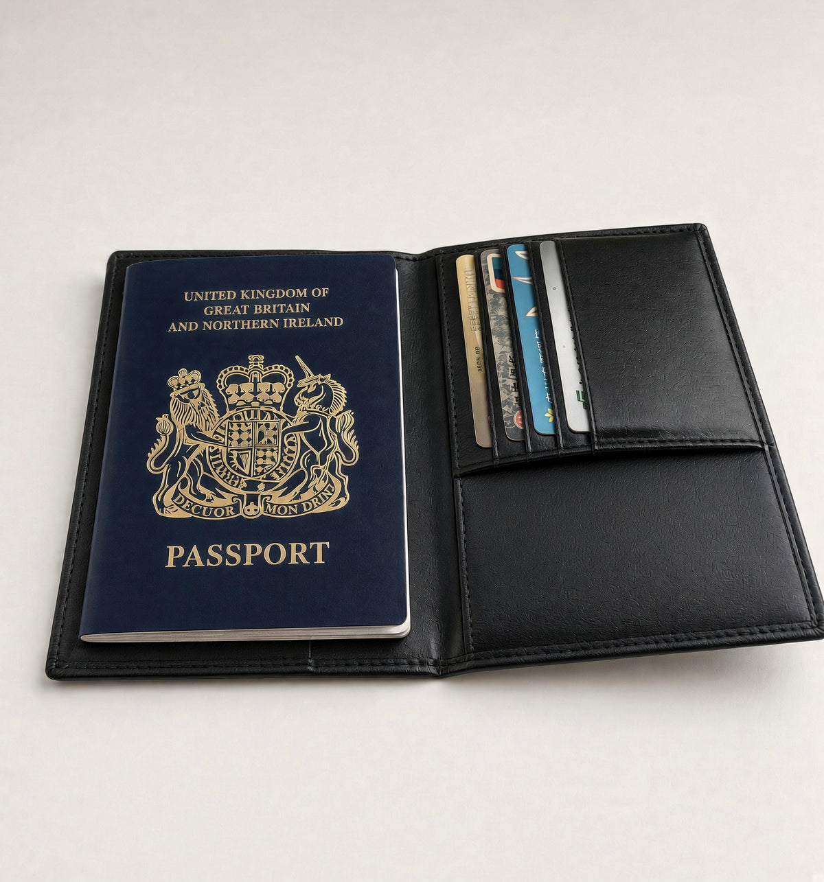RFID Passport Holder - Leather Travel Wallet